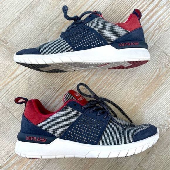 𝅺Supra Scissor Sneaker | Blue/Red Size‎ 6 - Picture 2 of 9